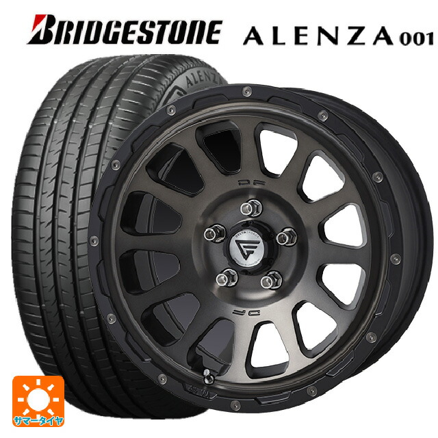 ミツオカ バディ()用 235/65R17 108V XL ブリヂストン アレンザ001 正規品 エクシズルライン デルタフォース オーバル # マットスモークポリッシュ 新品サマータイヤホイール 4本セット