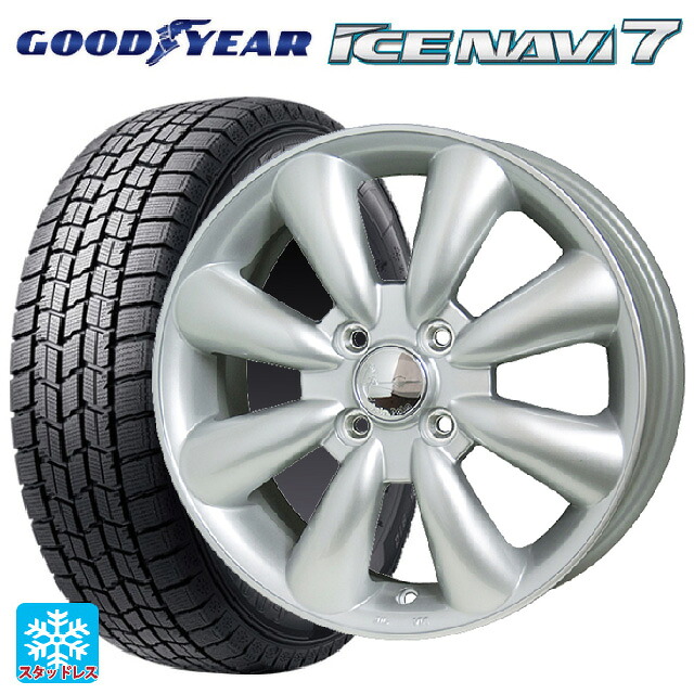 2025年製 155/65R13 73Q グッドイヤー アイスナビ7(数量限定) # ホットスタッフ ララパーム KC8 S 13-4J 国産車用 スタッドレスタイヤホイール4本セット