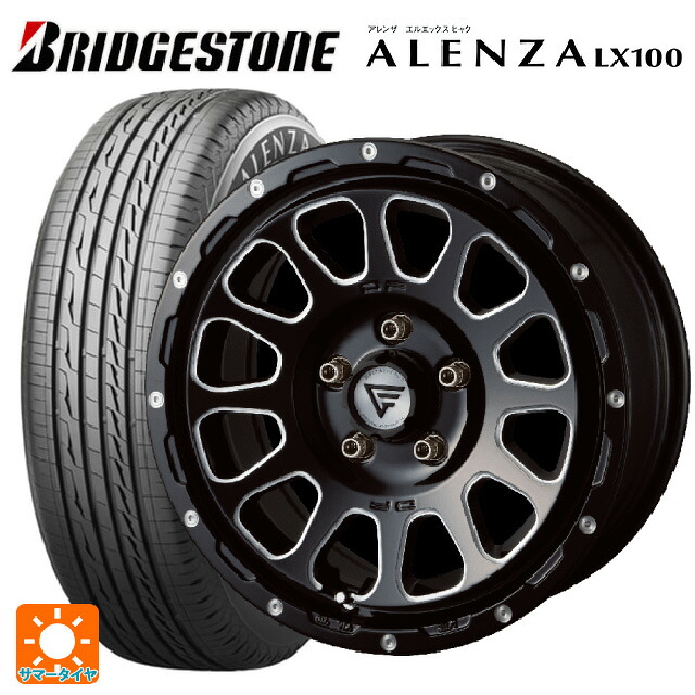 ミツオカ バディ()用 245/65R17 107H ブリヂストン アレンザLX100 正規品 エクシズルライン デルタフォース オーバル ブラックマシニング 新品サマータイヤホイール 4本セット