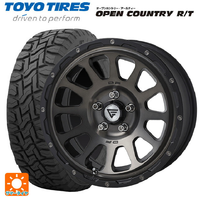 ミツビシ デリカD:5(3DA系)用 215/70R16 100Q トーヨー オープンカントリー RT ブラックレター エクシズルライン デルタフォース オーバル マットスモークポリッシュ 新品サマータイヤホイール 4本セット