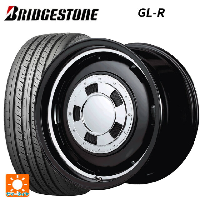 215/65R16 109/107R ブリヂストン GL-R 正規品 エムアイディー ガルシア シスコ セミグロスブラック＋リムヴァーレイポリッシュ 16-5.5J 国産車用 サマータイヤホイール4本セット