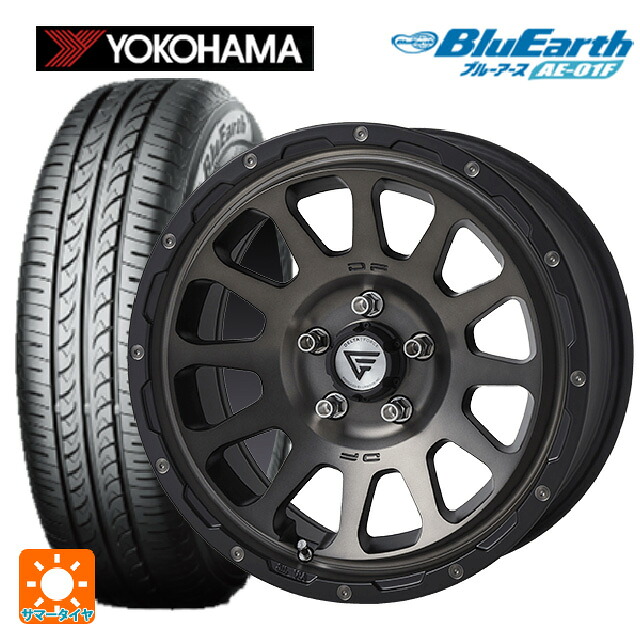 スズキ スイフトスポーツ(ZC33S)用 185/55R16 83V ヨコハマ ブルーアース AE01F エクシズルライン デルタフォース オーバル マットスモークポリッシュ 新品サマータイヤホイール 4本セット｜タイヤホイール専門店コニシタイヤ 112,995円