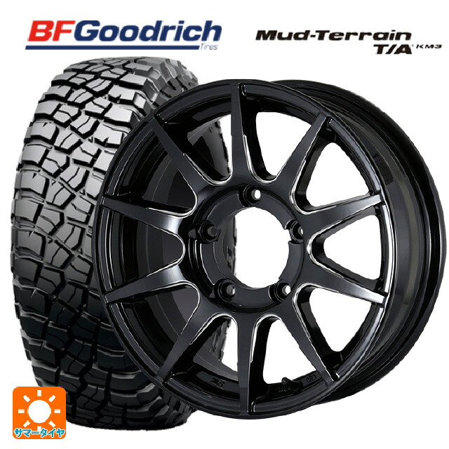 225/75R16 115/112Q BFグッドリッチ マッドテレーン TA KM3 ブラックレター 正規品 ドゥオール CST ゼロワンハイパー XJ GBMS 16-5.5J 国産車用 サマータイヤホイール4本セット