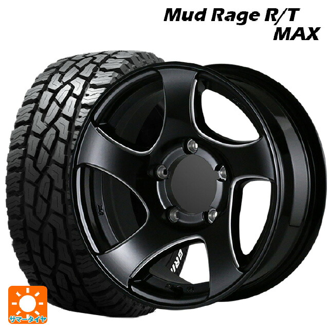 スズキ ジムニー(64系)用 2024年製 185/85R16 105/103Q グリップマックス マッドレイジ RTマックス ホワイトレター ドゥオール CST ゼロワンハイパーJL GBMS 新品サマータイヤホイール 4本セット