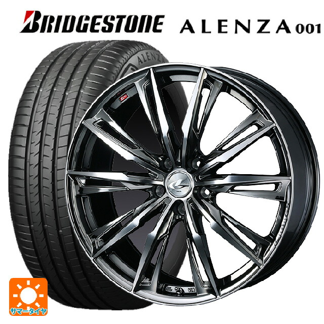 235/55R18 100V ブリヂストン アレンザ001 正規品 # ウェッズ レオニス GX BMCMC 18-8J 国産車用 サマータイヤホイール4本セット