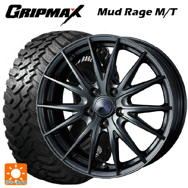 トヨタ RAV4(50系)用 2022年製 235/70R16 106Q グリップマックス マッドレイジ M/T ホワイトレター ウェッズ ヴェルバ スポルト2 ディープメタル2 新品サマータイヤホイール 4本セット 65,368円
