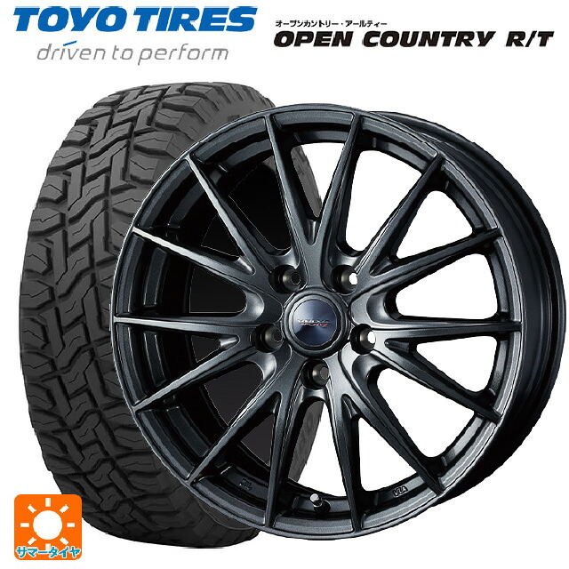 ミツビシ デリカD5(3DA系)用 215/70R16 100Q トーヨー オープンカントリー RT ブラックレター ウェッズ ヴェルバ スポルト2 # ディープメタル2 新品サマータイヤホイール 4本セット