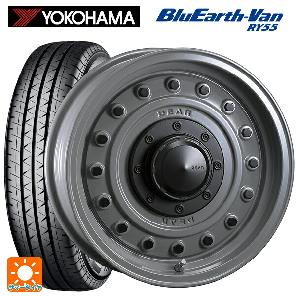 スズキ ジムニーシエラ(74系)用 195/80R15 107/105Q ヨコハマ ブルーアースVan RY55C クリムソン ディーン コロラド スティールグレー 新品サマータイヤホイール 5本セット|タイヤホイール専門店コニシタイヤ