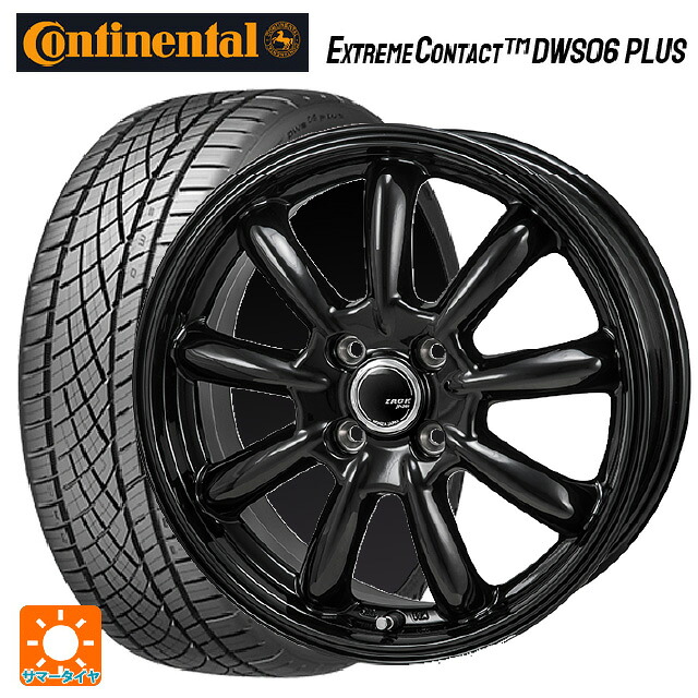 トヨタ ヤリス(10系)用 205/50R16 87W コンチネンタル エクストリームコンタクト DWS06プラス 正規品 ジャパン三陽 ザック JP209 グロスブラック 新品サマータイヤホイール 4本セット