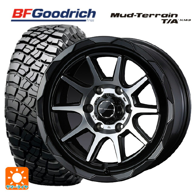 トヨタ ランドクルーザープラド(150系)用 265/60R18 119/116Q XL BFグッドリッチ マッドテレーン TA KM3 ブラックレター 正規品 ウェッズ マッドヴァンス06 マットブラックポリッシュ 新品サマータイヤホイール 4本セット 173,725円