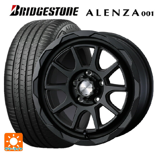 トヨタ アルファード(30系)用 215/65R16 98H ブリヂストン アレンザ001 正規品 ウェッズ マッドヴァンス06 フルマットブラック 新品サマータイヤホイール 4本セット