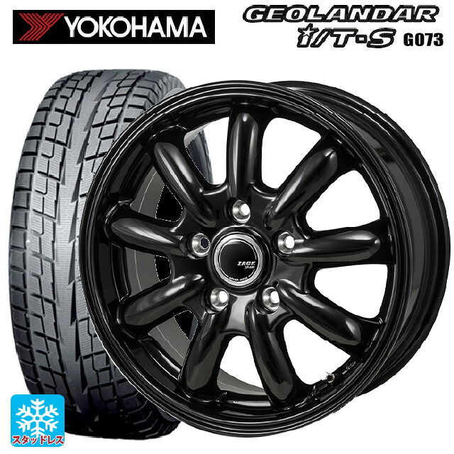 トヨタ アルファード(30系)用 215/65R16 98Q ヨコハマ ジオランダー ITS G073 正規品 ジャパン三陽 ザック JP209 グロスブラック 新品スタッドレスタイヤホイール 4本セット｜タイヤホイール専門店コニシタイヤ
