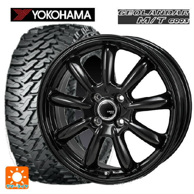 165/65R14 81/78Q ヨコハマ ジオランダー M/T G003 正規品 ジャパン三陽 ザック JP209 # グロスブラック 14-4.5J 国産車用 サマータイヤホイール4本セット