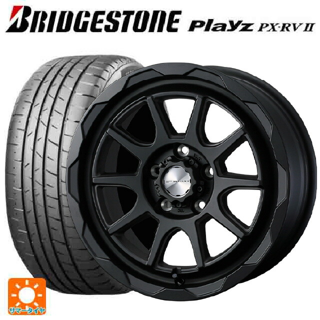 てなグッズや 送料無料 サマータイヤ ホイール 新品4本セット 215 65r16 98h ブリヂストン プレイズ Px Rv2 ウェッズ マッドヴァンス06 フルマットブラック 16 7j 国産車用 サマータイヤホイール4本セット 取付店直送可 高評価開店記念セール