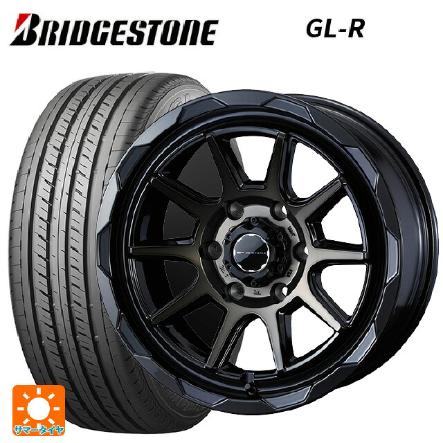 トヨタ ハイエース(200系)用 215/60R17 109/107R ブリヂストン GL-R 正規品 ウェッズ マッドヴァンス06 ブラックポリッシュブロンズクリア 新品サマータイヤホイール 4本セット