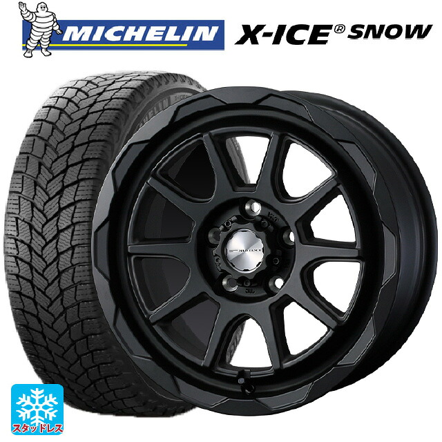 2025年製 195/60R16 89H ミシュラン 正規品 エックスアイス スノー # ウェッズ マッドヴァンス06 フルマットブラック 16-7J 国産車用 スタッドレスタイヤホイール4本セット|タイヤホイール専門店コニシタイヤ
