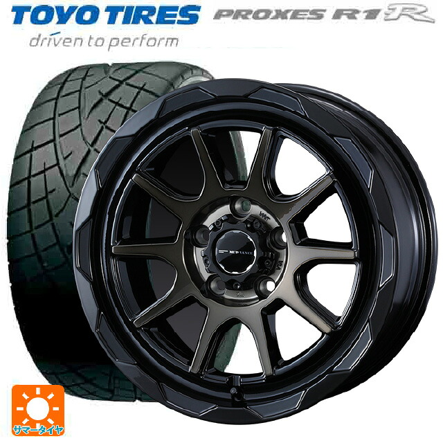225/50R16 92V トーヨー プロクセス R1R ウェッズ マッドヴァンス06 # ブラックポリッシュブロンズクリア 16-6J 国産車用 サマータイヤホイール4本セット