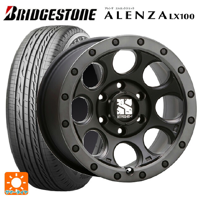 レクサス LX(URJ201W)用 285/60R18 116V ブリヂストン アレンザLX100 正規品 エムエルジェイ エクストリームJ XJ03 Flat Black Smoke 新品サマータイヤホイール 4本セット