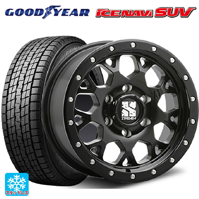 ミツオカ バディ()用 245/70R16 107Q グッドイヤー アイスナビ SUV エムエルジェイ エクストリームJ XJ04 Satin Black 新品スタッドレスタイヤホイール 4本セット