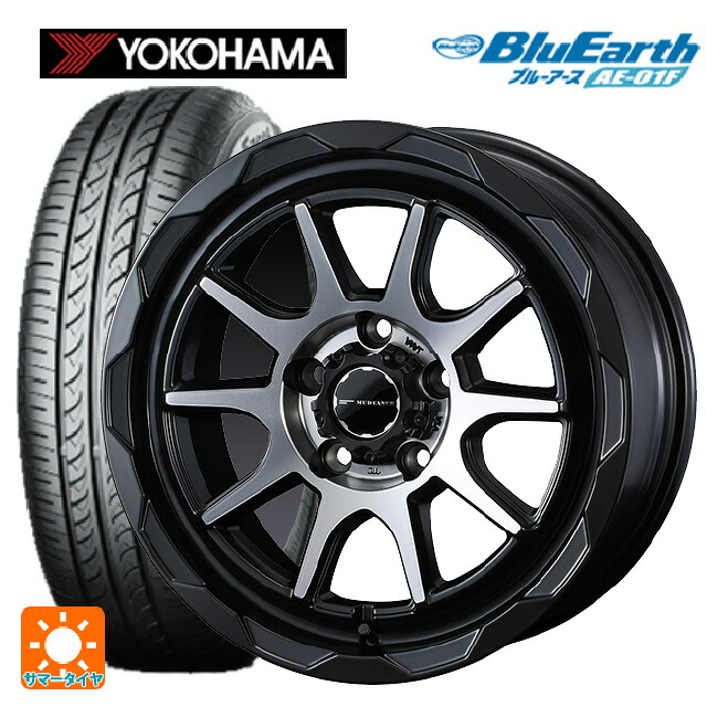 トヨタ ノア(90系)用 205/60R16 92H ヨコハマ ブルーアース AE01F ウェッズ マッドヴァンス06 マットブラックポリッシュ 新品サマータイヤホイール 4本セット｜タイヤホイール専門店コニシタイヤ