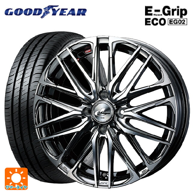165/50R16 75V グッドイヤー エフィシェントグリップ エコ EG02 ウェッズ レオニス SK BMCMC 16-5J 国産車用 サマータイヤホイール4本セット｜タイヤホイール専門店コニシタイヤ
