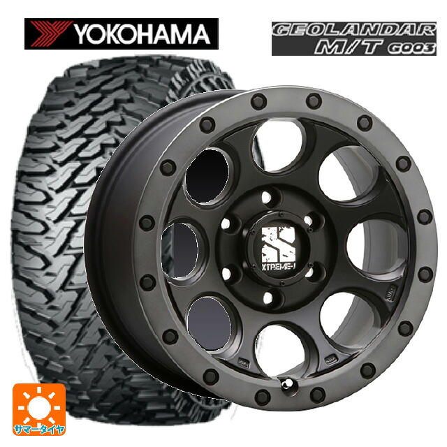トヨタ ランドクルーザー250(250系)用 285/65R18 125/122Q ヨコハマ ジオランダー M/T G003 正規品 エムエルジェイ エクストリームJ XJ03 Flat Black Smoke 新品サマータイヤホイール 4本セット｜タイヤホイール専門店コニシタイヤ