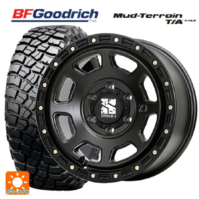 トヨタ ランドクルーザー300(300系)用 275/65R18 123/120Q XL BFグッドリッチ マッドテレーン TA KM3 ブラックレター 正規品 エムエルジェイ エクストリームJ XJ07 Satin Black 新品サマータイヤホイール 4本セット 189,175円