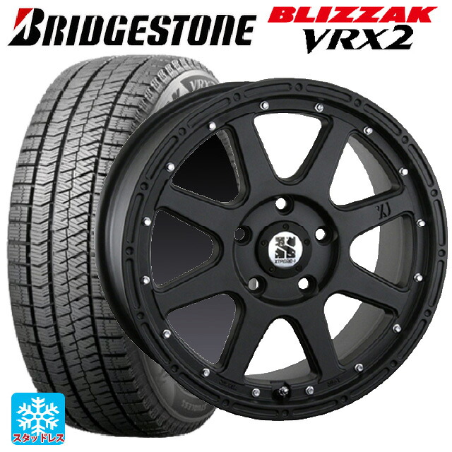 2024年製 195/60R16 89Q ブリヂストン ブリザック VRX2 正規品 エムエルジェイ エクストリームJ Flat Black 16-7J 国産車用 スタッドレスタイヤホイール4本セット