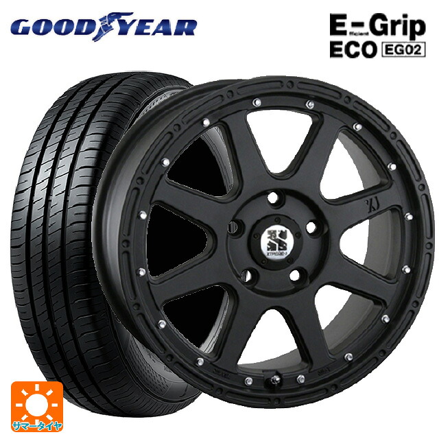 205/65R16 95H グッドイヤー エフィシェントグリップ エコ EG02 エムエルジェイ エクストリームJ Flat Black 16-7J 国産車用 サマータイヤホイール4本セット|タイヤホイール専門店コニシタイヤ