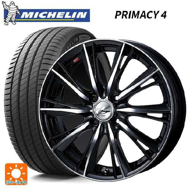 185/65R15 88T ミシュラン 正規品 プライマシー4 ウェッズ レオニス WX BKMC 15-5.5J 国産車用 サマータイヤホイール4本セット|タイヤホイール専門店コニシタイヤ