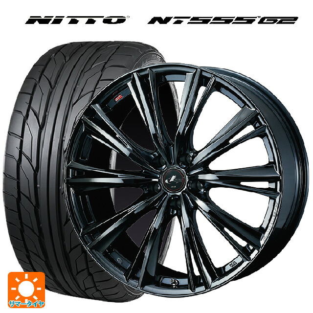ホンダ ステップワゴン(RP6~8)用 225/35R19 88Y XL ニットー NT555 G2 ウェッズ レオニス WX BMC1 新品サマータイヤホイール 4本セット