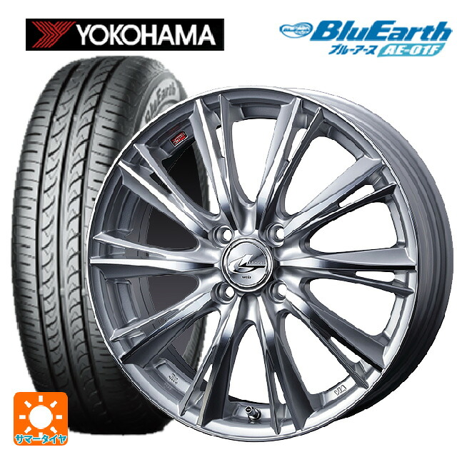 ホンダ フィット(GR系)用 185/60R15 84H ヨコハマ ブルーアース AE01F ウェッズ レオニス WX HSMC 新品サマータイヤホイール 4本セット|タイヤホイール専門店コニシタイヤ