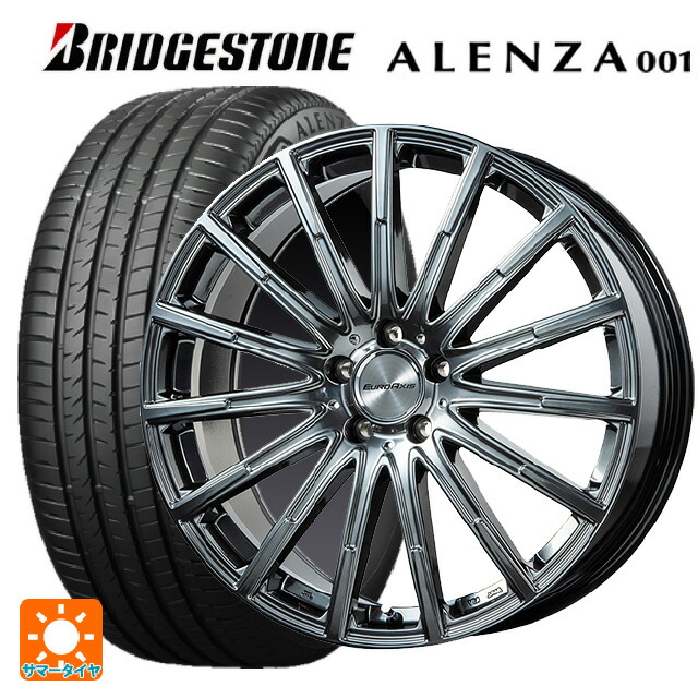 メルセデスベンツ GLA(H247)用 235/50R19 99V ブリヂストン アレンザ001 正規品 ユーロアクシス エアフルト クロームハイパーブラック 新品サマータイヤホイール 4本セット