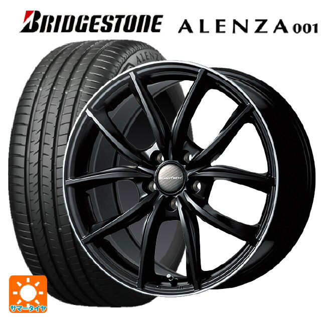 ポルシェ マカン(95B/J1系)用 [F]:235/60R18 103W [R]:255/55R18 109Y XL ブリヂストン アレンザ001 正規品 ユーロテック MPライン マットブラック/リムポリッシュ 新品サマータイヤホイール 4本セット｜タイヤホイール専門店コニシタイヤ