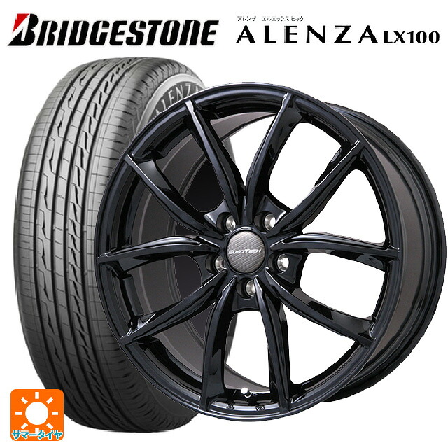 プジョー 3008(P8系)用 225/60R17 99H ブリヂストン アレンザLX100 正規品 # ユーロテック VPライン グロスブラック 新品サマータイヤホイール 4本セット|タイヤホイール専門店コニシタイヤ