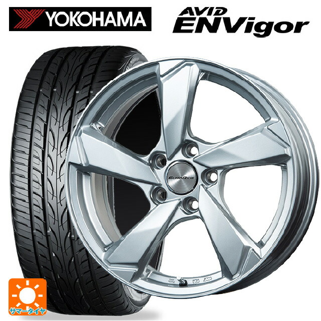 ジャガー Ｅ-ＰＡＣＥ(ＤＦ2系)用 235/55R19 105W ヨコハマ エービット エンビガー S321 ユーロアクシス クロスエッジ シルバー 新品サマータイヤホイール 4本セット