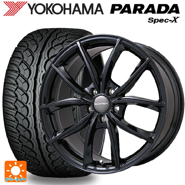 ボルボ XC90(LB/LD系)用 235/60R18 103V ヨコハマ パラダ PA02 ユーロテック VPライン グロスブラック 新品サマータイヤホイール 4本セット｜タイヤホイール専門店コニシタイヤ