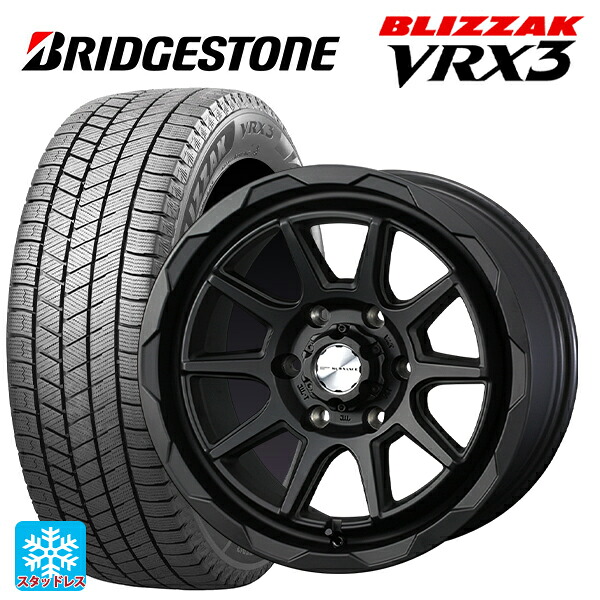 トヨタ ランドクルーザー250(250系)用 265/65R18 114Q ブリヂストン ブリザック VRX3 正規品 # ウェッズ マッドヴァンス06 フルマットブラック 新品スタッドレスタイヤホイール 4本セット｜タイヤホイール専門店コニシタイヤ