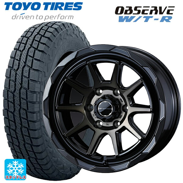 215/65R16 109/107Q トーヨー オブザーブ W/T-R ウェッズ マッドヴァンス06 ブラックポリッシュブロンズクリア 16-6.5J 国産車用 スタッドレスタイヤホイール4本セット