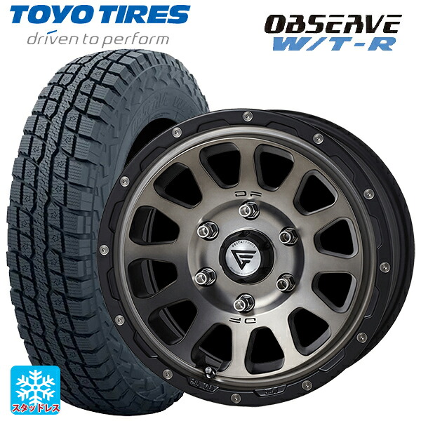 トヨタ ハイエース(200系)用 215/65R16 109/107Q トーヨー オブザーブ W/T-R エクシズルライン デルタフォース オーバル マットスモークポリッシュ 新品スタッドレスタイヤホイール 4本セット｜タイヤホイール専門店コニシタイヤ
