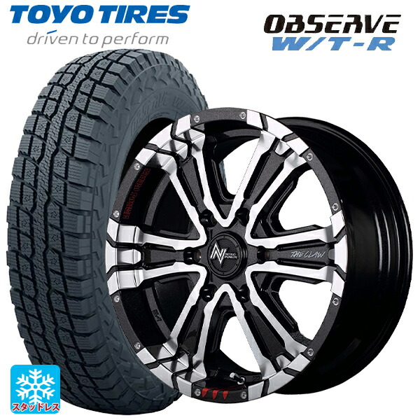 トヨタ ランドクルーザープラド(150系)用 285/70R17 116/113Q トーヨー オブザーブ W/T-R エムアイディー ナイトロパワー クロスクロウ グラフィティエディション ブラックメタリック+ミラーカット/グラフィティ 新品スタッドレスタイヤホイール 4本セット|タイヤホイール専門店コニシタイヤ