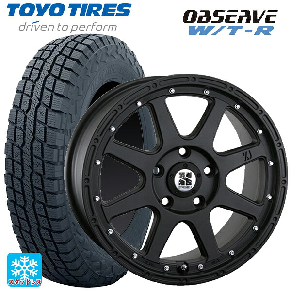 225/70R16 102/99Q トーヨー オブザーブ W/T-R エムエルジェイ エクストリームJ Flat Black 16-7J 国産車用 スタッドレスタイヤホイール4本セット