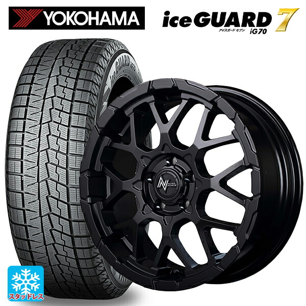 トヨタ bZ4X(11/15系)用 235/60R18 107Q XL ヨコハマ アイスガード7(IG70) # エムアイディー ナイトロパワー M28バレットエス（訳あり） セミグロスブラック 新品スタッドレスタイヤホイール 4本セット