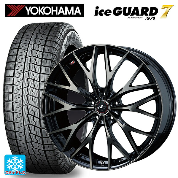 マツダ CX-80(KL5/KL3系)用 235/50R20 104Q ヨコハマ アイスガード7(IG70) # ウェッズ レオニス MX PBMC/TI 新品スタッドレスタイヤホイール 4本セット｜タイヤホイール専門店コニシタイヤ