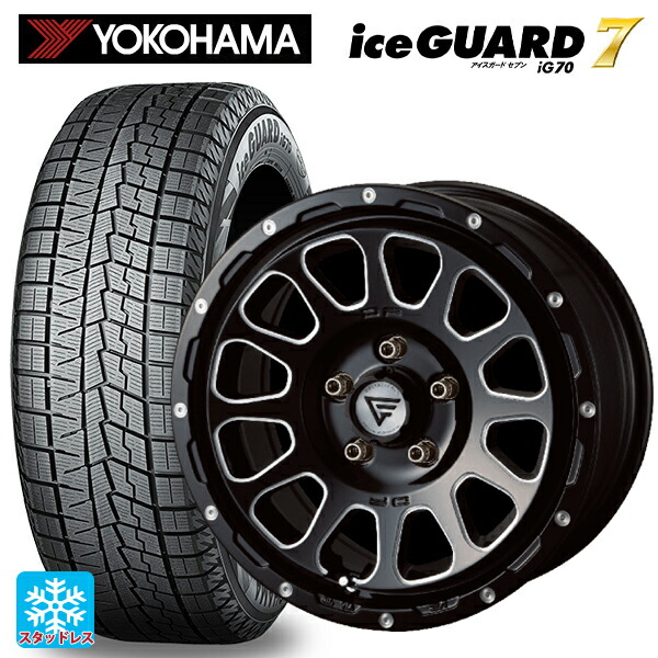 ホンダ ステップワゴン(RP6~8)用 2025年製 205/60R16 96Q XL ヨコハマ アイスガード7(IG70) エクシズルライン デルタフォース オーバル ブラックマシニング 新品スタッドレスタイヤホイール 4本セット 133,060円