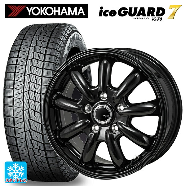 スバル レガシィアウトバック(BS系)用 225/65R17 102Q ヨコハマ アイスガード7(IG70) # ジャパン三陽 ザック JP209 グロスブラック 新品スタッドレスタイヤホイール 4本セット