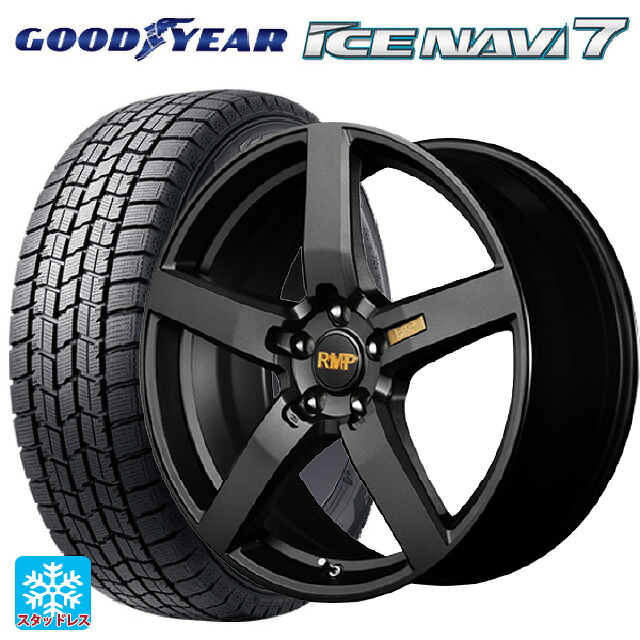 ホンダ ヴェゼル(RV系)用 215/55R17 94Q グッドイヤー アイスナビ7(数量限定) # エムアイディー MID エクスクルーシブ 050F セミグロスガンメタ 新品スタッドレスタイヤホイール 4本セット