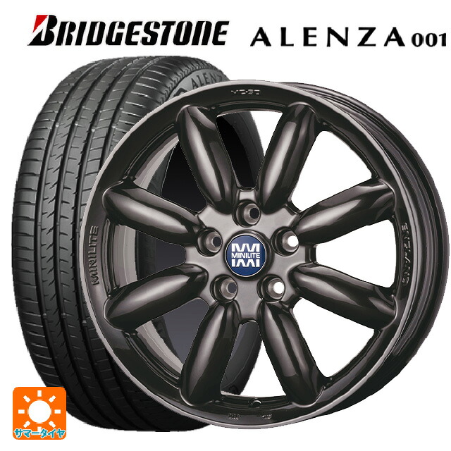 ミニ ミニクロスオーバー(F60)用 225/55R17 97W ブリヂストン アレンザ001 正規品 ティーエーエス ミニライト MC50 ハイパーブラック 新品サマータイヤホイール 4本セット｜タイヤホイール専門店コニシタイヤ