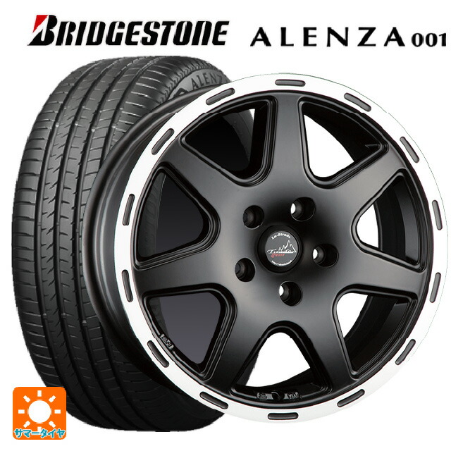 ジープ レネゲード(BU/BV系)用 215/60R17 96H ブリヂストン アレンザ001 正規品 阿部商会 ラ･ストラーダ ティラードクロス マットブラックリムポリッシュ 新品サマータイヤホイール 4本セット