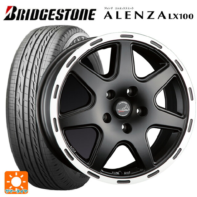 ジープ コンパス(M624)用 225/60R17 99H ブリヂストン アレンザLX100 正規品 # 阿部商会 ラ･ストラーダ ティラードクロス マットブラックリムポリッシュ 新品サマータイヤホイール 4本セット｜タイヤホイール専門店コニシタイヤ 106,660円